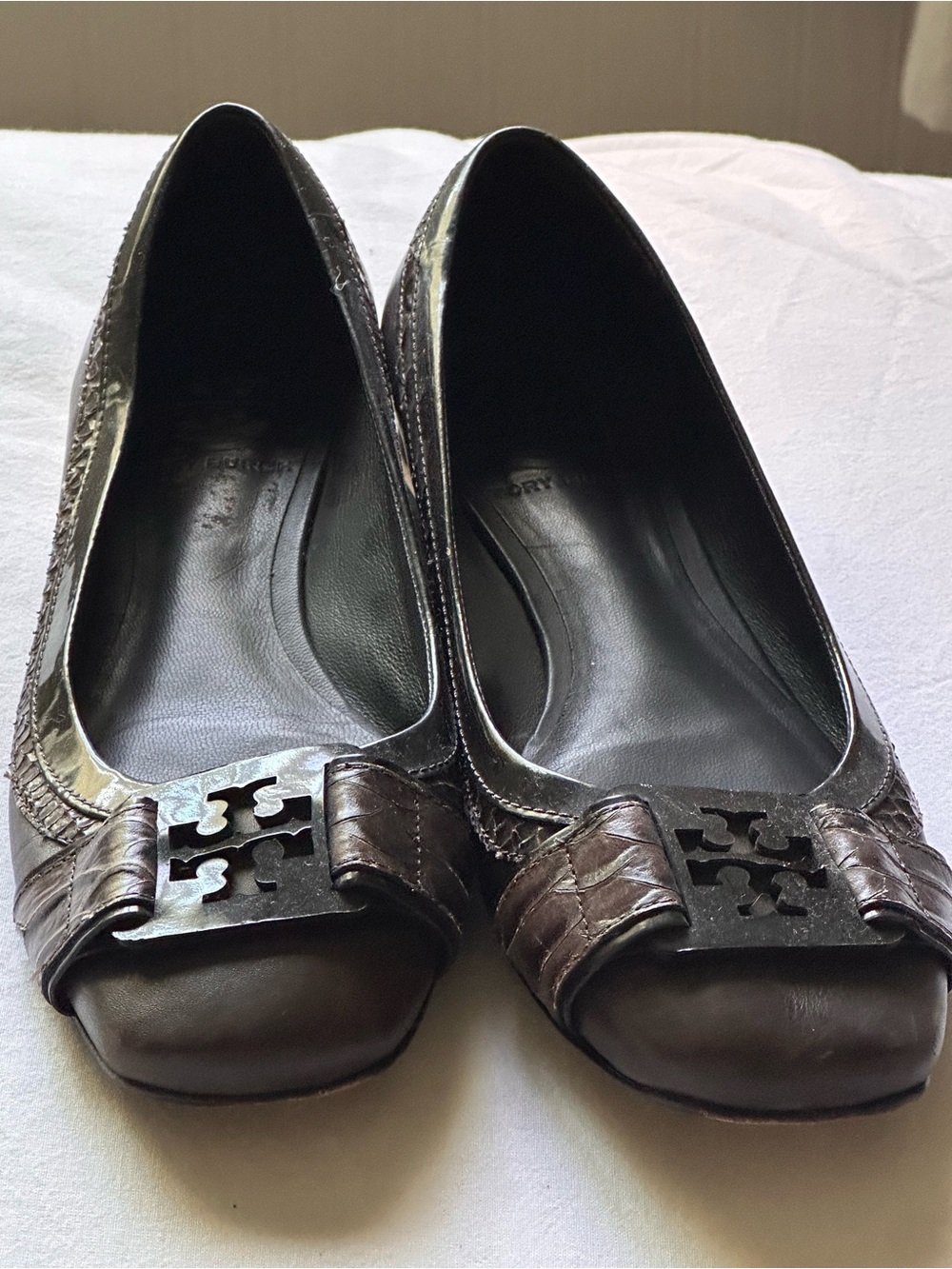 Tory Burch Brown  Leather Flats